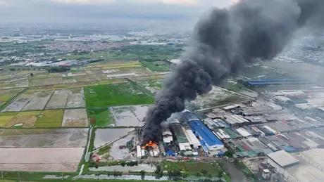 Cháy lớn tại xưởng tái chế bột kim loại ở huyện Văn Lâm (Hưng Yên), 4 người tử vong, 3 người bị thương