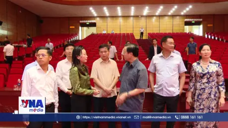 Phó Thủ tướng kiểm tra công tác chuẩn bị lễ Công bố sáp nhập