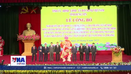 Lễ công bố thành lập tỉnh Hưng Yên mới
