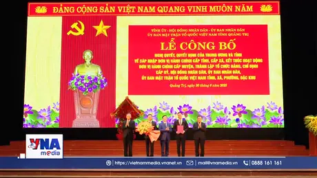 Công bố thành lập tỉnh Quảng Trị mới