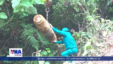 Nghệ An hủy nổ thành công quả bom nặng 500kg còn nguyên kíp nổ
