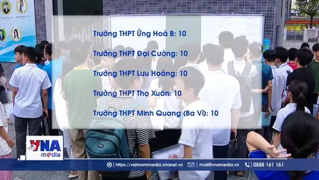 Đa số các trường THPT Hà Nội giảm điểm chuẩn lớp 10
