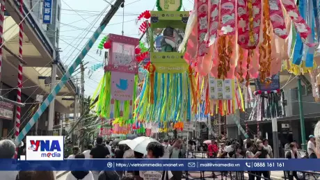 Sôi động lễ hội Tanabata ở Nhật Bản