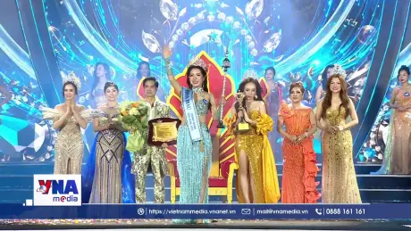 Người đẹp Nguyễn Thị Thu Hiền đăng quang Hoa hậu Doanh nhân Hòa bình 2025