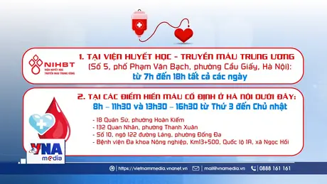 Cần 30.000 đơn vị máu do biến động nguồn người hiến dịp hè