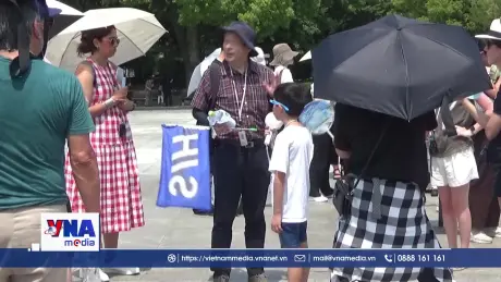 Nắng nóng oi bức bao trùm Nhật Bản