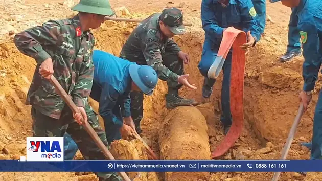 Nghệ An: Hủy nổ thành công quả bom 350kg