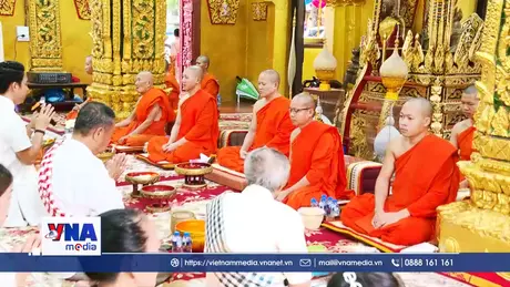 Nét đẹp văn hóa trong nghi lễ Phật giáo của Lào
