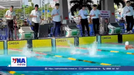 Hơn 450 vận động viên tranh tài bơi, lặn vô địch trẻ Quốc gia năm 2025