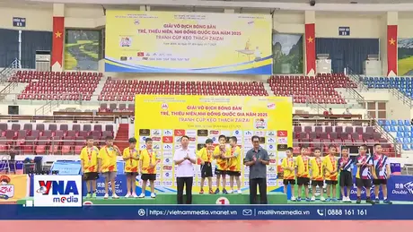 Bế mạc Giải Vô địch Bóng bàn trẻ, thiếu niên, nhi đồng Quốc gia 