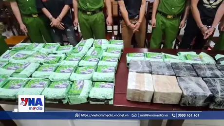 Triệt phá đường dây vận chuyển 60 bánh heroin, 37kg ma túy đá