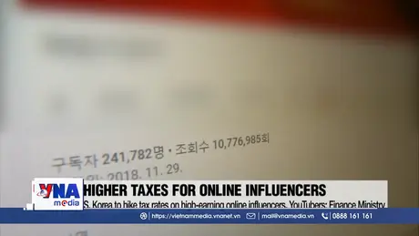 Hàn Quốc truy thu thuế từ YouTuber