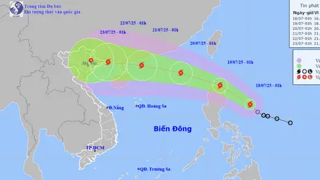 Áp thấp nhiệt đới mạnh lên thành bão Wipha, khả năng vào Biển Đông