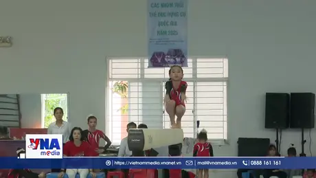 Khai mạc Giải vô địch trẻ môn Thể dục dụng cụ quốc gia