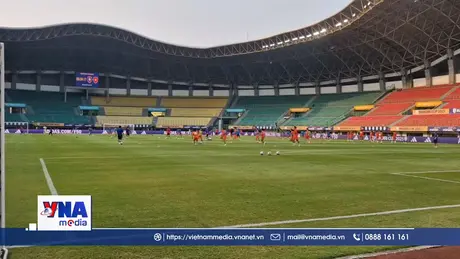 Không khí sôi động trước trận đấu đội tuyển U23 Việt Nam - U23 Lào