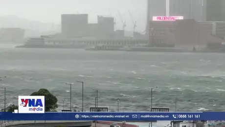 Hong Kong (Trung Quốc) cảnh báo bão Wipha ở mức cao nhất