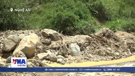 Nghệ An chủ động ứng phó với lũ ống, lũ quét, sạt lở đất