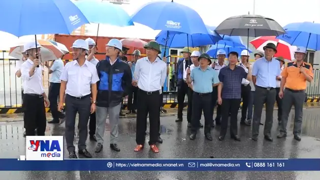 Kiểm tra công tác ứng phó với bão số 3 tại Hải Phòng