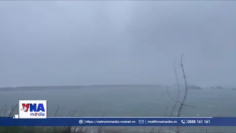 Gió giật cấp 9 tại Đặc khu Bạch Long Vĩ, thành phố Hải Phòng