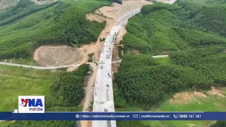 Tăng tốc thi công đưa cao tốc Vũng Áng – Bùng về đích