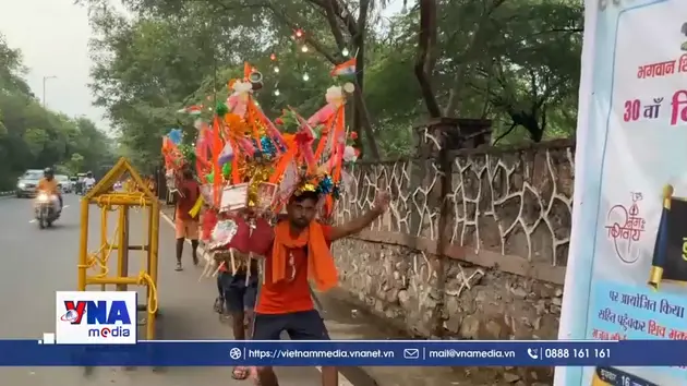 Dâng nước, dâng lòng tin ở lễ hội Kanwar Yatra