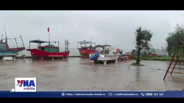 Gió mạnh kèm mưa tại Đặc Khu Bạch Long Vĩ