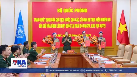 3 sĩ quan Việt Nam tham gia Gìn giữ hòa bình tại Abyei
