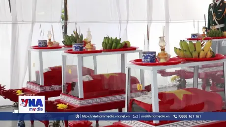 Quảng Trị truy điệu, an táng 12 hài cốt liệt sỹ