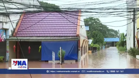 Nhiều địa phương ở Thái Lan bị ngập lụt do bão Wipha