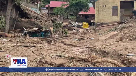 Xã biên giới Mỹ Lý, Nghệ An tan hoang sau trận lũ lịch sử