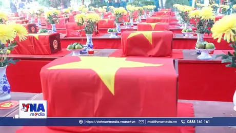 Tây Ninh truy điệu, an táng 172 hài cốt liệt sĩ hi sinh ở Campuchia