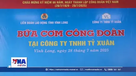 Ấm áp “Bữa cơm Công đoàn” tại Vĩnh Long