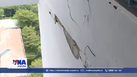 TP.HCM kiểm tra tòa chung cư cao 34 tầng có vết nứt gãy