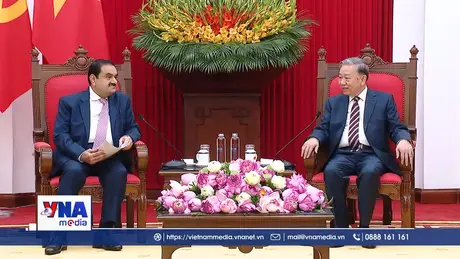 Tổng Bí thư Tô Lâm tiếp Chủ tịch Tập đoàn Adani Ấn Độ