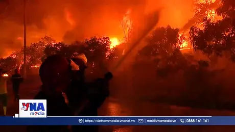 Cơ bản dập tắt đám cháy lớn tại khu công nghiệp Âu Lâu, Lào Cai