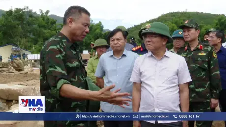 Phó Thủ tướng Lê Thành Long kiểm tra thiệt hại, công tác khắc phục thiên tai