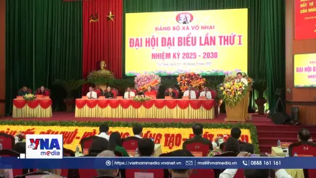 Đại tướng Trịnh Văn Quyết dự Đại hội đại biểu Đảng bộ xã Võ Nhai