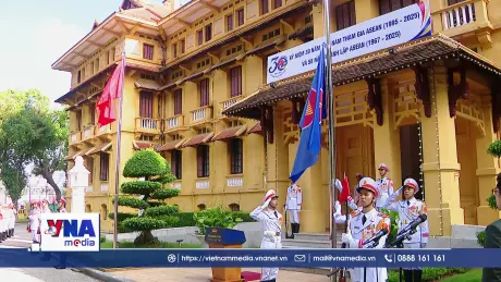 Lễ thượng cờ kỷ niệm 58 năm thành lập ASEAN