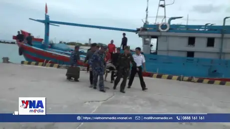 Bệnh xá đảo Song Tử Tây cấp cứu thuyền viên bị bệnh giảm áp nặng