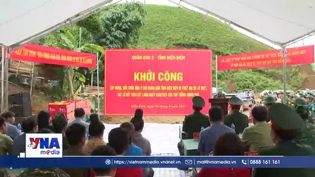 Khởi công xây dựng nhà ở cho người dân vùng lũ Điện Biên