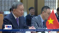 Tổng Bí thư Tô Lâm hội kiến Chủ tịch Quốc hội Hàn Quốc Woo Won Sik