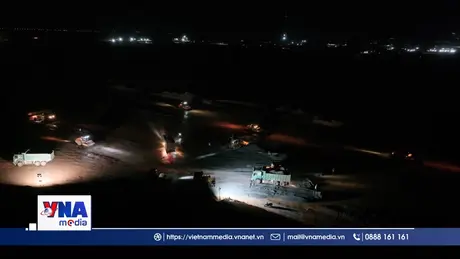 Tăng cường thi công đêm đường cất hạ cánh thứ 2, sân bay Long Thành