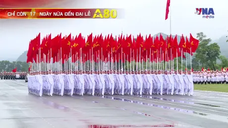 Đếm ngược A80 ngày 16/8/2025: Kiểm tra tổng hợp luyện lực lượng diễu binh, diễu hành