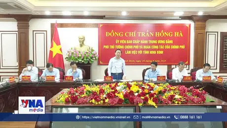 Phó Thủ tướng Chính phủ Trần Hồng Hà làm việc với tỉnh Ninh Bình
