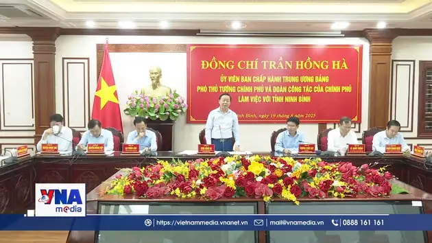 Phó Thủ tướng Chính phủ Trần Hồng Hà làm việc với tỉnh Ninh Bình