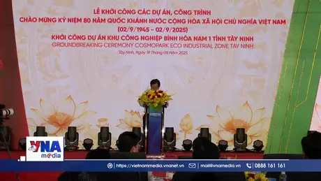Tây Ninh khởi công Dự án Hạ tầng KCN Bình Hòa Nam 1