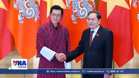 Chủ tịch Quốc hội Trần Thanh Mẫn hội kiến Quốc vương Bhutan