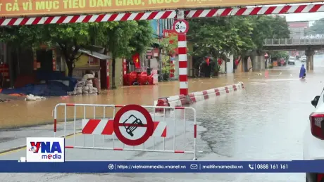 Lạng Sơn: Mưa lớn gây úng ngập, nước sông suối dâng cao