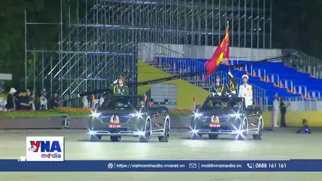 Buổi đầu tổng hợp luyện diễu binh, diễu hành tại Quảng trường Ba Đình