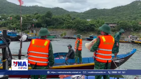 Biên phòng cửa khẩu cảng Kỳ Hà khẩn trương phòng chống bão số 5